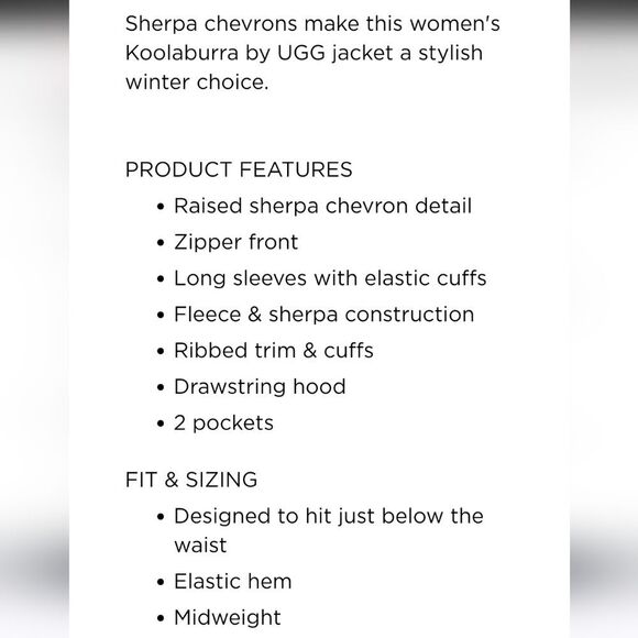 Koolaburra By Ugg Hood Cropped Sherpa Bomber Jacket - Picture 4 of 6